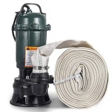 Pompa apă murdară/ Pompă Submersibilă - 20m&sup3;/h cu tocător și furtun de presiune rezistent, pentru fose septice, ape uzate