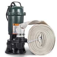 Pompa apă murdară/ Pompă Submersibilă - 20m&sup3;/h cu tocător și furtun de presiune rezistent, pentru fose septice, ape uzate