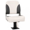 VidaXL Set scaun pliabil de barcă, 2 piese, spătar mic/centură fixare