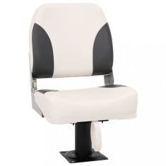 vidaXL Set scaun pliabil de barcă, 2 piese, spătar mic/centură fixare