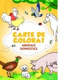 Carte de colorat: Animale domestice