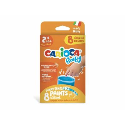 Acuarele Baby Finger Paint 8 x 50 ml Carioca foto