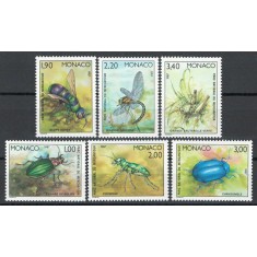Monaco 1987 Mi 1796/801 MNH - Insecte din Parcul Național Mercantour