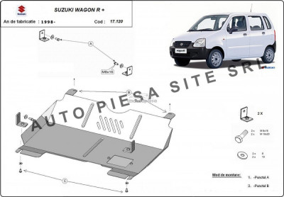 Scut metalic motor Suzuki Wagon R+ fabricat incepand cu 1998 APS-17,120 foto