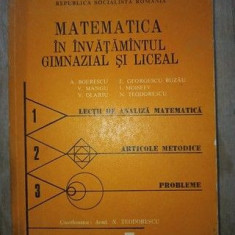 Matematica in invatamantul gimnazial si liceal vol.2- A.Bourescu, V.Mangu
