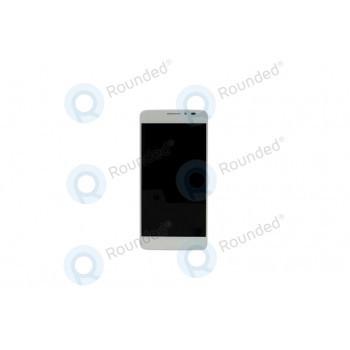 Capacul frontal al modulului display Alcatel One Touch Idol X+lcd+digitizer alb foto