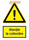 Indicatoare pentru coborare