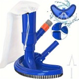 Aspirator piscina universal, Kit cu perie si sac pentru curatare conectabil la furtun gradina