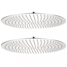 vidaXL Cap de duș tip ploaie, 2 buc., &Oslash; 50 cm, oțel inoxidabil
