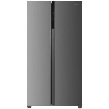 Side by side Heinner HSBS-H442NFXE++, 442 l, No Frost, Clasa E, Display, H 177 cm, Argintiu