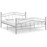 Cumpara ieftin Cadru de pat, gri, 180x200 cm, metal