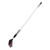Perie telescopica cu flux de apa pentru spalat auto AMiO 160 cm, maner aluminiu, latime 20 cm, pentru masini, autoutilitare, camper si panouri