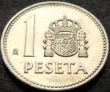 Cumpara ieftin Moneda 1 PESETA - SPANIA, anul 1985 * cod 443, Europa, Aluminiu