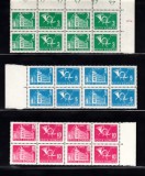 M2 TW F - 1967 - Timbre fiscale si porto - Porto duble - perechi de cate patru, Posta, Nestampilat