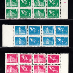 M2 TW F - 1967 - Timbre fiscale si porto - Porto duble - perechi de cate patru