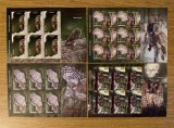 Pasari rapitoare de noapte, minicoli de 6 timbre cu manseta ilustrata 2013 LP 1984a