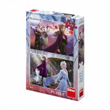 Puzzle 2 in 1 - Frozen II - 77 piese, Dino