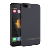 Husa apple iphone 7 ipaky rubber coating negru, Flippy