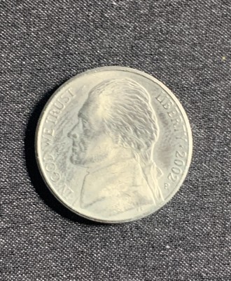 Moneda five cents 2002 USA foto