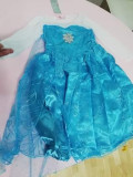 Rochie rochita printesa Elsa Frozen NOUA (cu eticheta) 3,4,5,6,7 ani, 4-5 ani, Turcoaz