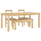 Cumpara ieftin Set de sufragerie 4 piese &bdquo;Panama&rdquo; din lemn masiv de pin