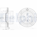 DELPHI BG3991 Disc frana