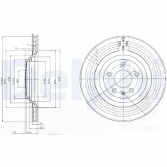 DELPHI BG3991 Disc frana