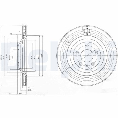 DELPHI BG3991 Disc frana foto