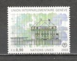 O.N.U.Geneva.2003 Noul sediu al Uniunii Interparlamentare SN.655, Nestampilat
