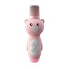 Microfon pentru copii, jucarie muzicala, karaoke, bluetooth, wireless, din materiale durabile, non-toxice, roz
