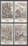 Cehoslovacia 1975 - Gravuri, scene de v&acirc;nătoare, arta, serie neuzata