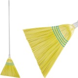 Matura MagicHome 3806Y din sorg, galbena, cu coada din aluminiu 153 cm, oblica