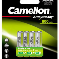 Baterie Reincarcabila Camelion AAA LR3 Acumulatori Preincarcati Ni-MH 1.2V 800mAh Blister 4