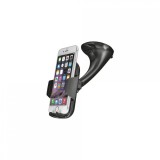 Suport Auto Telefon Parbriz, Venza Puternica, Brat Flexibil 13cm, Universal, Rotire 360 Grade, ALM