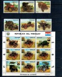 Paraguay 1986 - Masini de epoca, serie cu minicoala neuzata