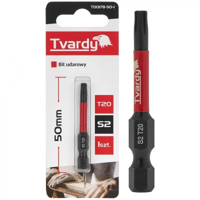 Bit de impact T20, 50 mm S2, Tvardy T00178-50-1 foto
