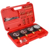 Kit instrumente vacuum pentru sincronizarea carburatoarelor, 4 ceasuri, adaptoare M5/M6, furtunuri flexibile, Kraft