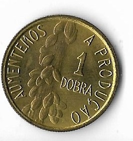 Moneda 1 dobra 1977 - Sao Tome e Principe foto