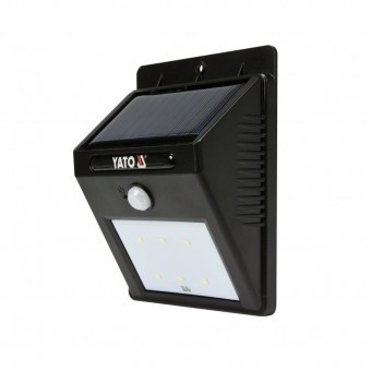 Lampa solara cu senzor Yato 120 lm, 6000K, IP65, Led foto