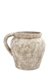 Cumpara ieftin Ghiveci flori ceramica maro 30 x 24,5 cm