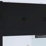 VidaXL Dulap suspendat de bucătărie cu raft Negru 80 x 31 x 100 cm 885146