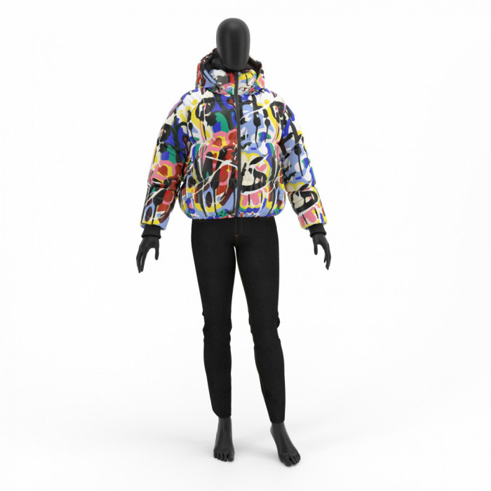 Geaca bomber dama Antonio Gatti print abstract GF002