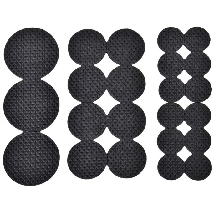 Set Autocolante Protecție Mobilă, EVA, Negru, 52 bucăți, Dimensiuni Variate