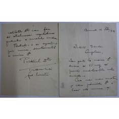 GRIGORIE TRANCU - IASI , SCRISOARE CATRE N. ANGELESCU , BUCURESTI 12 FEBRUARIE 1939