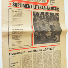 Ziar - supliment literar artistic SCANTEIA TINERETULUI -17 aprilie 1983