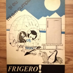 1974, Reclamă frigider FRIGERO, 17 x 24 cm, comunism, epoca de aur