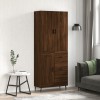 VidaXL Dulap &icirc;nalt, stejar maro, 69,5x34x180 cm, lemn compozit 3196034