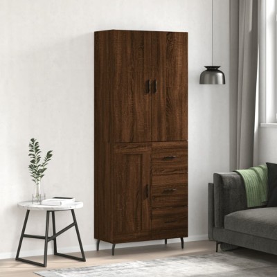 vidaXL Dulap &amp;icirc;nalt, stejar maro, 69,5x34x180 cm, lemn compozit 3196034 foto