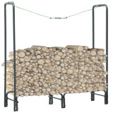 Cumpara ieftin Rastel pentru lemne de foc, antracit, 120x35x120 cm, oțel