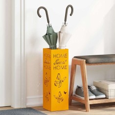 vidaXL Suport pentru umbrele Muștar 15.5 x 15.5 x 49 cm Oțel